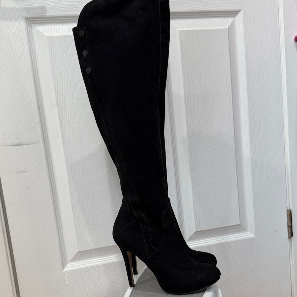Guess Black Over the Knee Boots